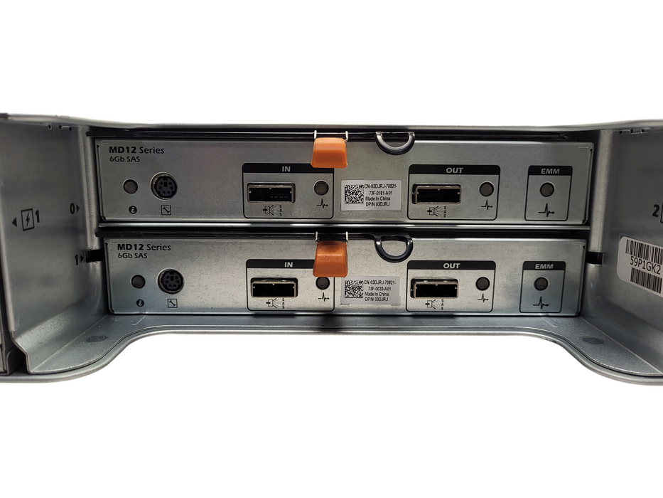 Dell PowerVault MD1200 E03J Storage W/ 2x 600W PSU + 2x MD12 Module $