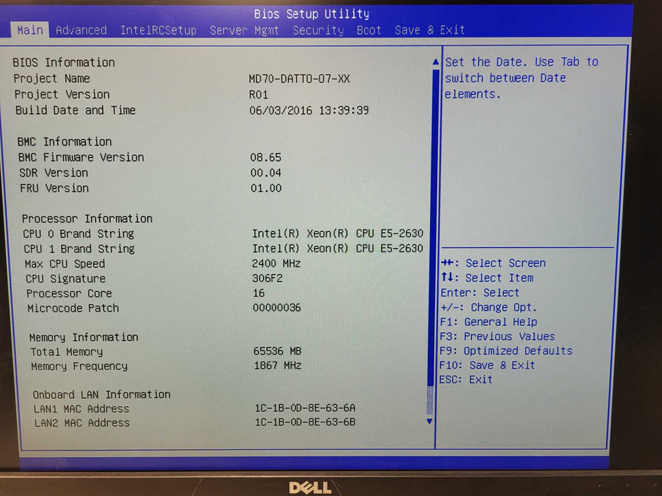 Datto Siris 3 S3E18000 2x E5-2630 V3 64GB DDR4  $