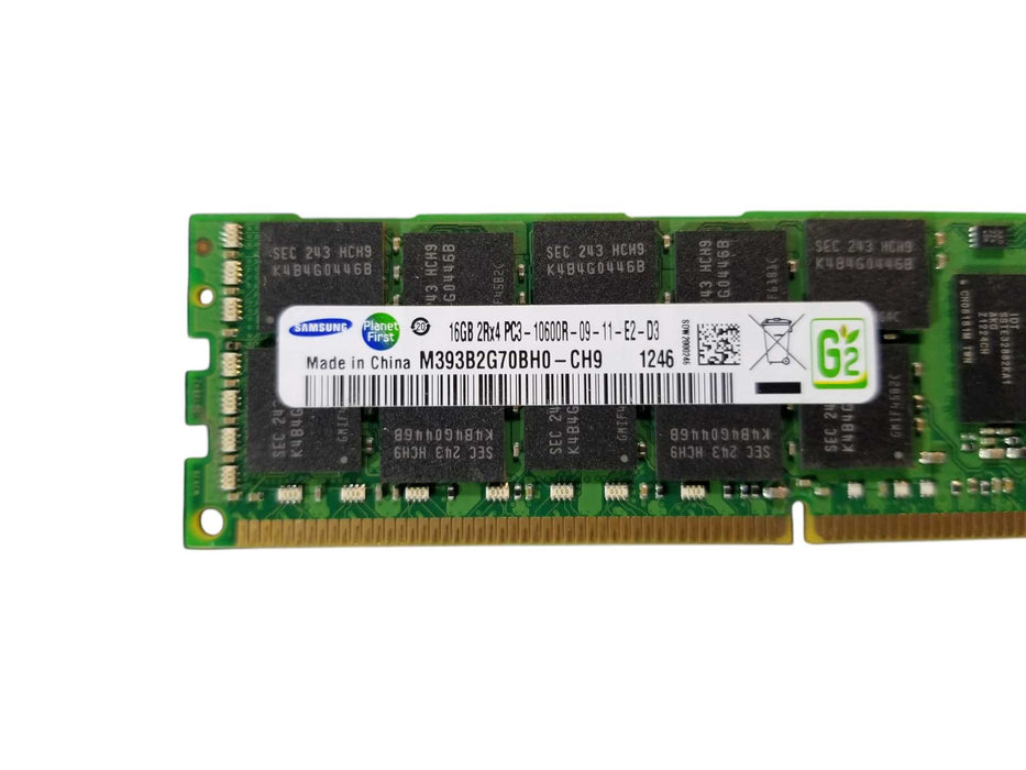 Samsung 16GB DDR3 2Rx4 PC3-10600R-09-11-E2-D3 DDR3 Server RAM  Q