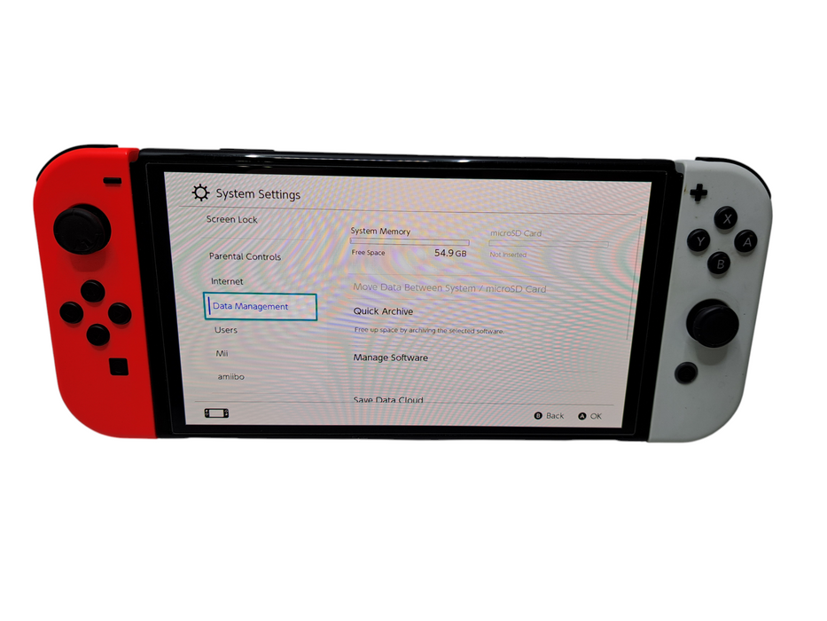Nintendo Switch OLED 64GB Handheld Console (HEG-001) *READ* )