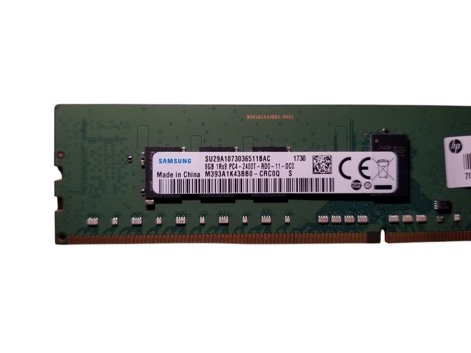 Samsung 8GB 1Rx8 PC4-2400T-RD0-11-DC0 DDR4 Server Memory RAM Q
