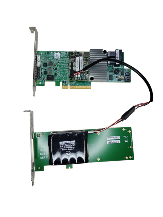 Broadcom SAS 9361-8i MegaRAID SAS Controller 12Gb/s w/ Battery Pack 03-2542 %
