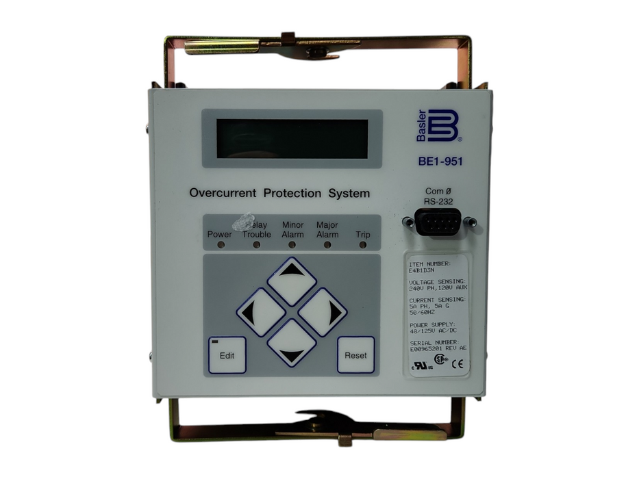 BASLER ELECTRIC BE1-951 OverCurrent Protectıon System, READ