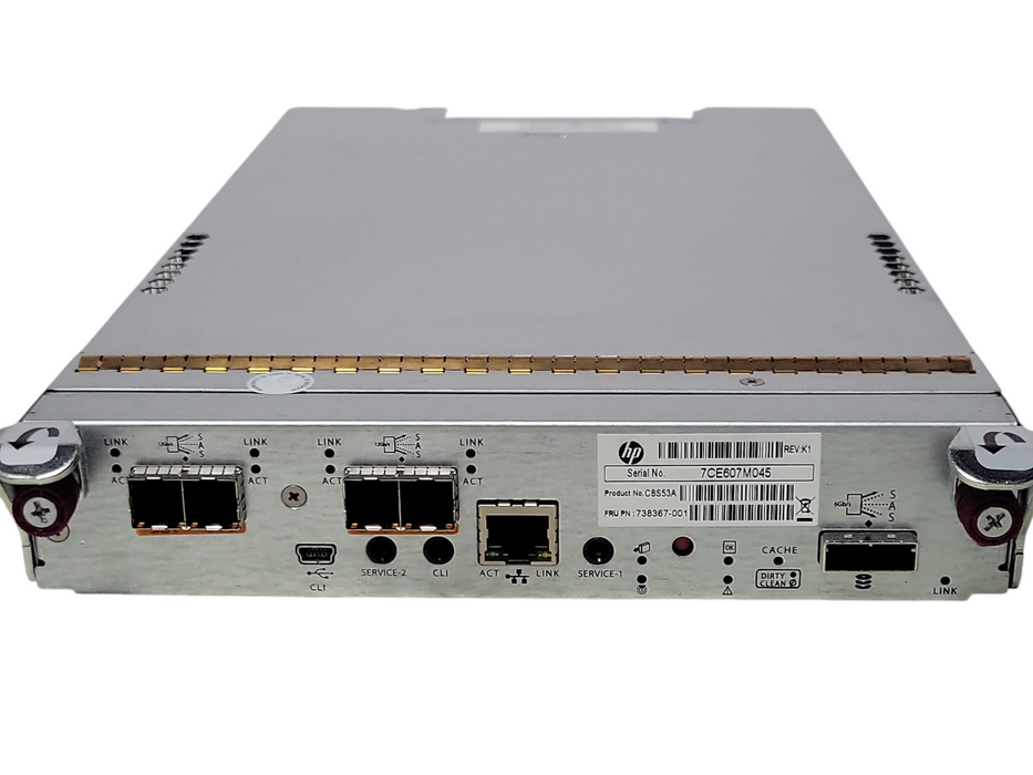 Lot of 2x HP MSA2040 FC SAS controller C8S53A 738367-001 _