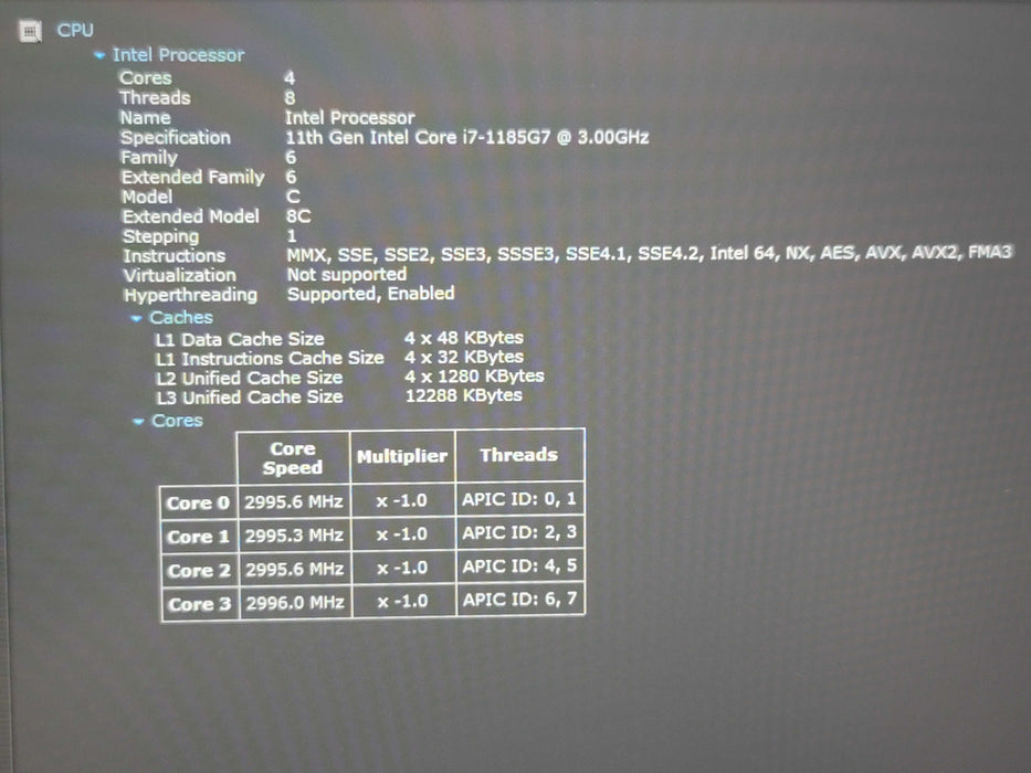 Lenovo ThinkPad X1 Carbon Gen 9 i7-1185G7 16 RAM 256GB NVMe  Touch Screen β Lap200