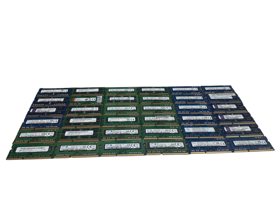 Lot of 140x, Assorted 4GB DDR3 SODIMM RAM