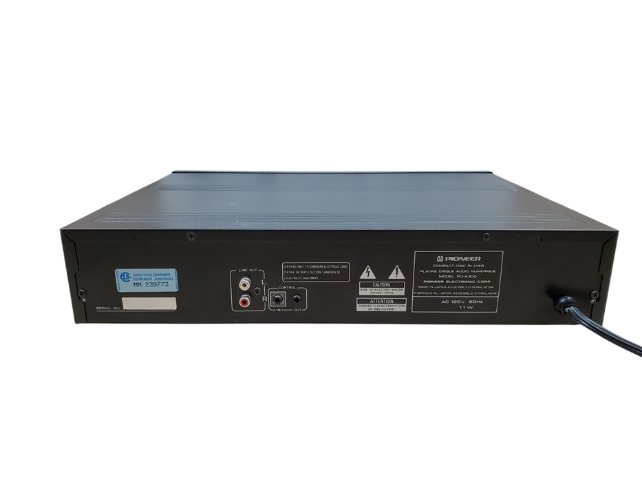 Pioneer PD-4300 | Compact Disc Player | *READ*