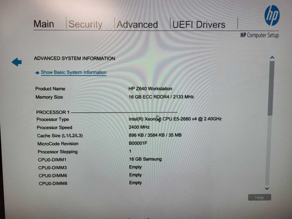 HP Z640 Workstation Xeon E5-2680v4 2.40Ghz 16GB DDR4, No HDD/GPU Q$