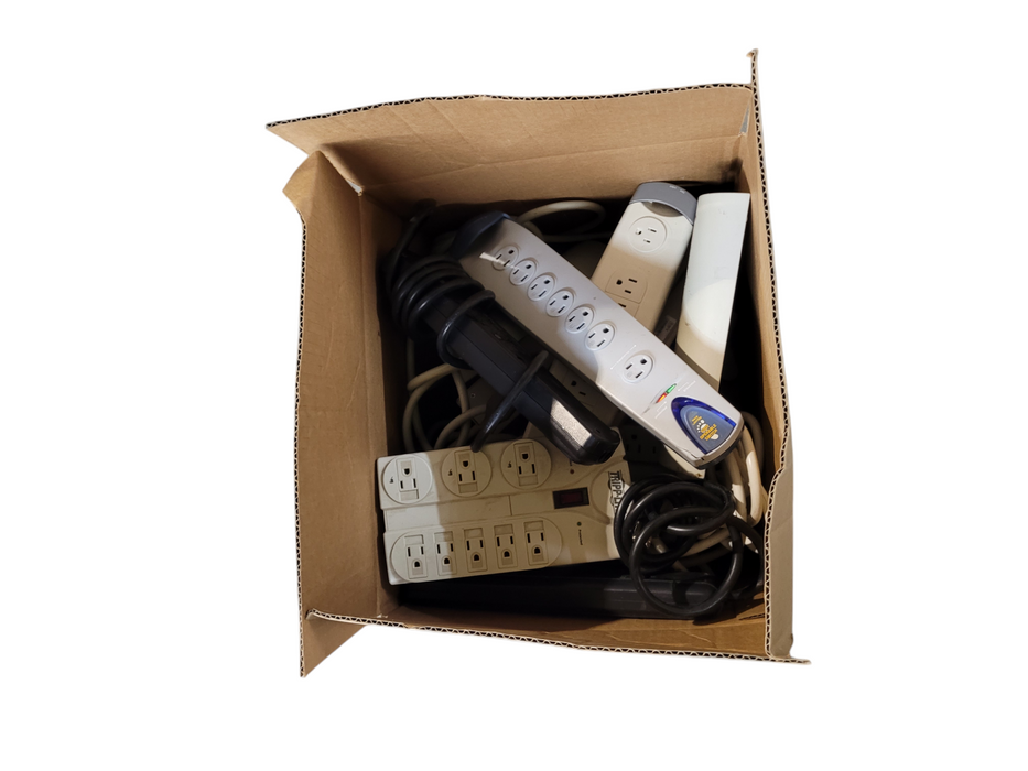 Lot of 14x Multi Outlet Power Strips / Bars / Extension Cords- Assorted