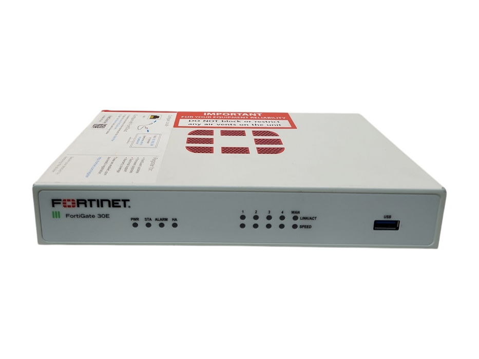 Fortinet FortiGate FG-30E, Network Security Firewall, Factory Reset