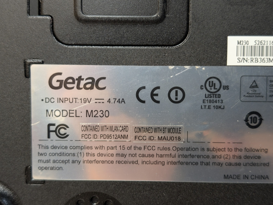 Getac M230-N Rugged Laptop Intel Core 2 Duo NVIDA GPU PLESE READ  - Lap200