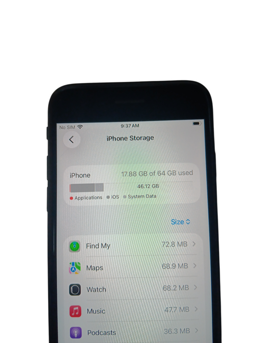 Apple iPhone SE 3 - 64GB - Black [A2595] Read