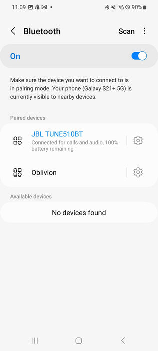 JBL Tune 510BT Pure Bass Wireless Bluetooth On-Ear Headphone _