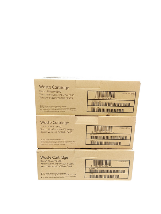 Lot 3x Genuine Xerox 108R01124 Original Waste Toner Cartridge - SEALED BOX