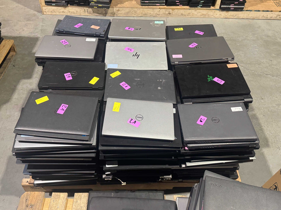 Lot 240x Mixed brand 9-12th gen Laptops | PARTS Only (HEP2-28)