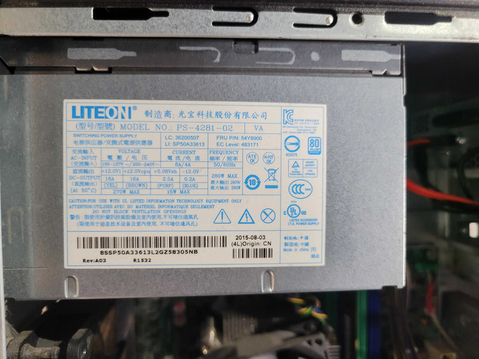 Lenovo ThinkStation P300 | Xeon E3-1246 v3 @3.50GHz 8GB DDR4, No HDD