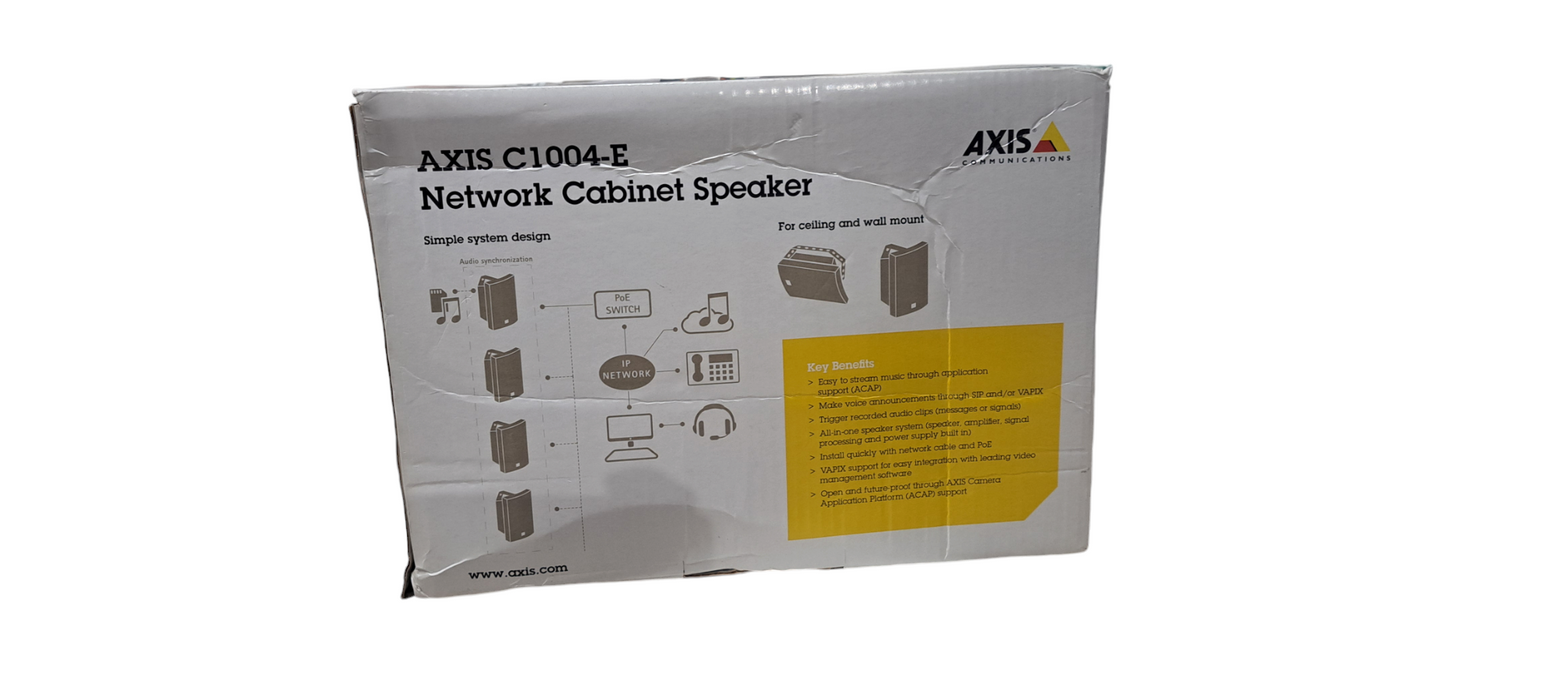 BRAND NEW SEALED Axis C1004-E Network Cabinet Speaker Black (0923-001)