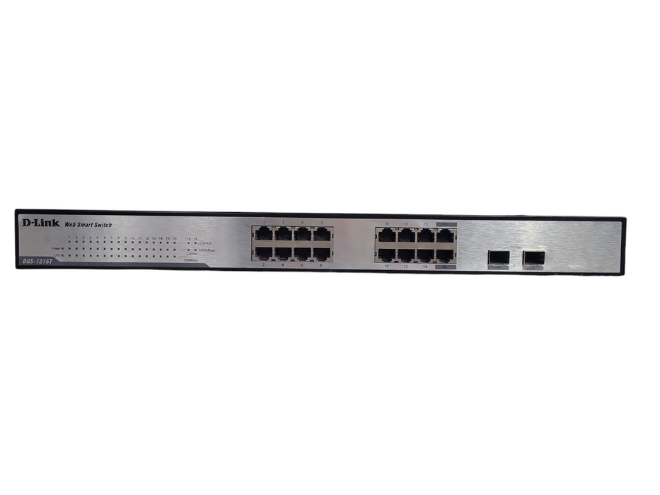 D-Link Web Smart DGS-1216T 16 Port Gigabit Managed Switch Desktop !