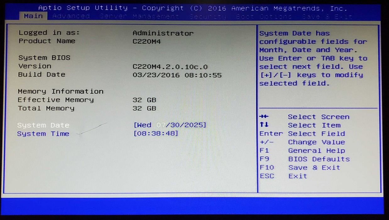 Cisco UCS C220 M4 2x Xeon E5-2620 v4 32GB DDR4 12G SAS - No HDD