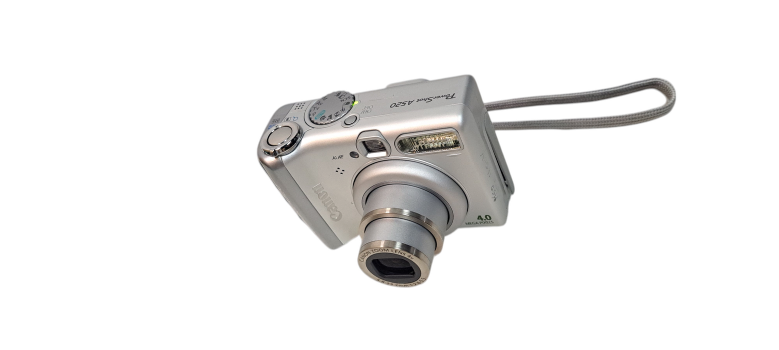 Canon PowerShot A520 4.0MP Silver Digital Camera 4x Zoom