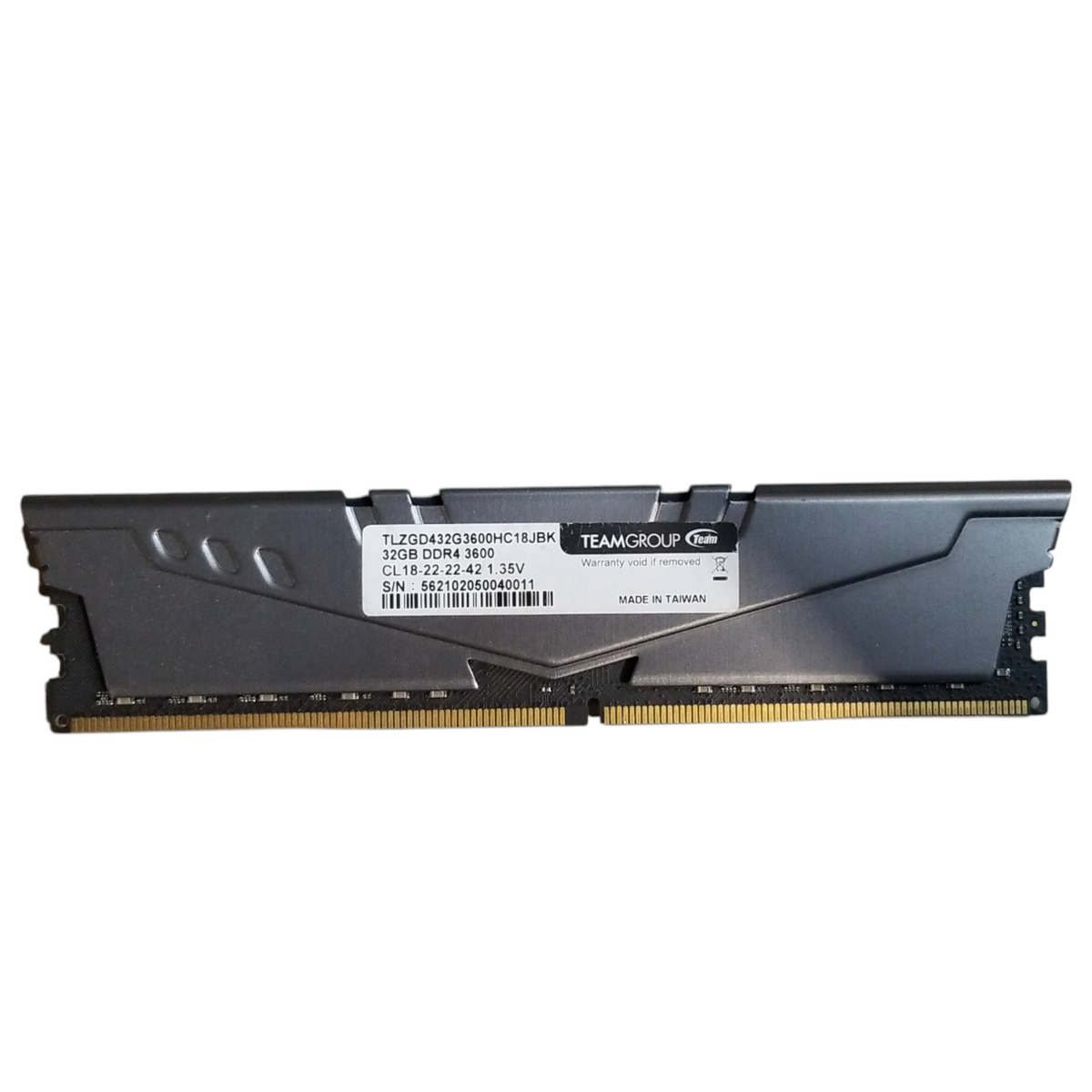 Team Group T-Force Vulcan Z 32GB DDR4-3600MHz TLZBD416G3600HC18JBK