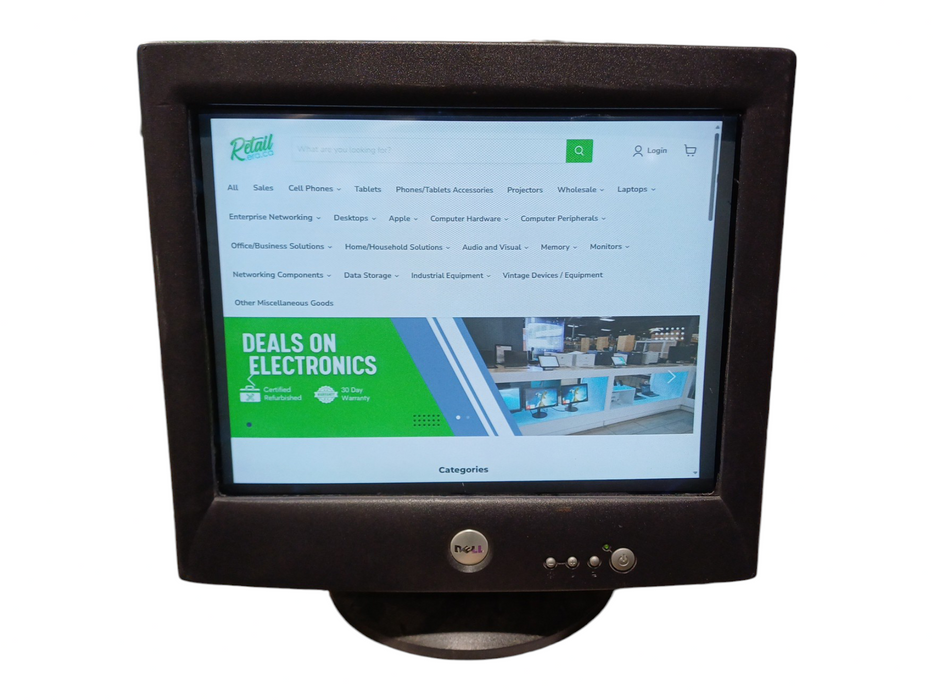 Vintage Dell M992 19" VGA CRT Monitor w/ VGA, TESTED