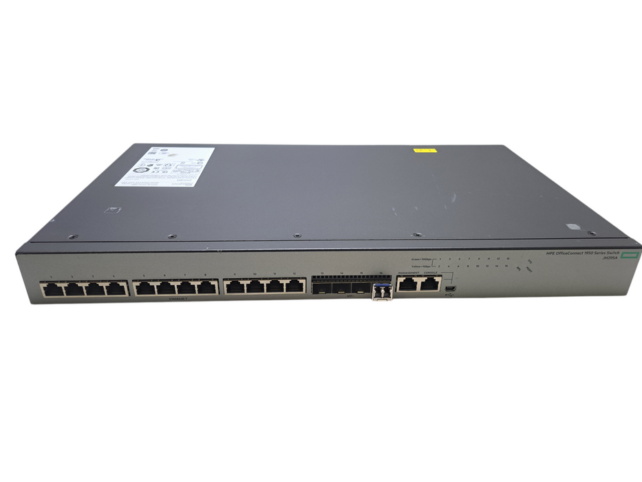 HPE OfficeConnect JH295A 1950 12XGT 4SFP+ Switch | 12x 10G RJ-45/4x SFP+ )