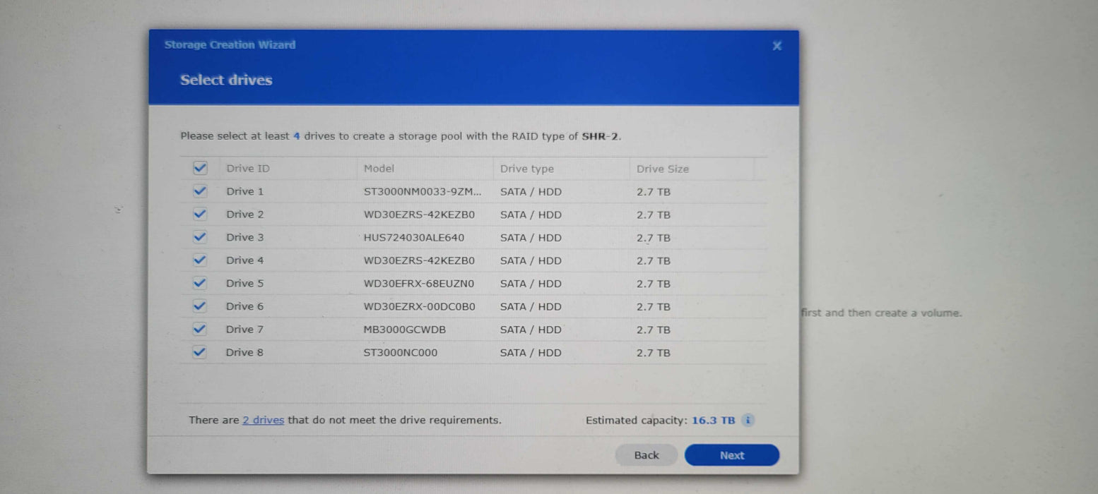 Synology Network attached storage DS1821+ with 8x 3TB HDDs _