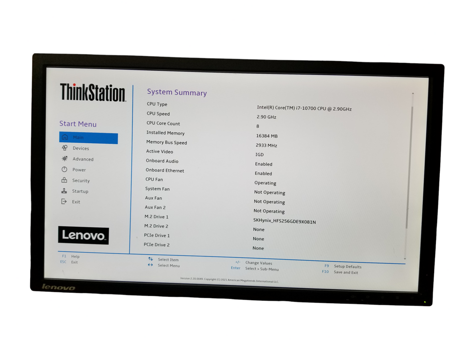 Lenovo ThinkStation P340 SFF Intel Core i7-10700, 16GB DDR4, 256GB NVMe