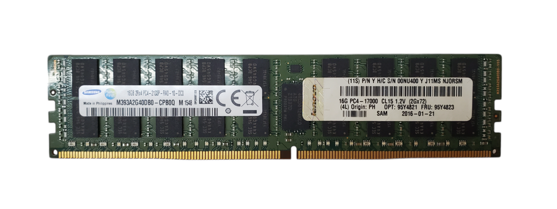 Samsung 16GB 2Rx4 PC4-2133P-RA0-10-DC0 | DDR4 Server Memory Q