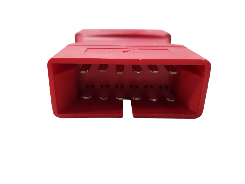 DB25 TO 12 PIN RED AUTOMOTIVE DIAGNOSTIC ADAPTOR