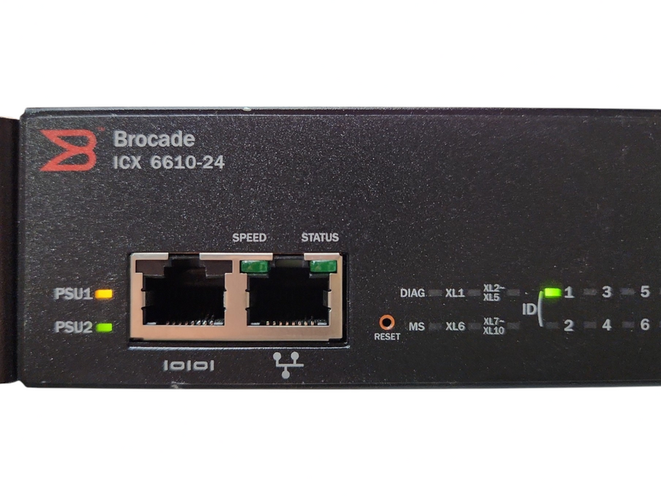 Brocade ICX 6610-24-PI 24 Port Gigabit Network Switch