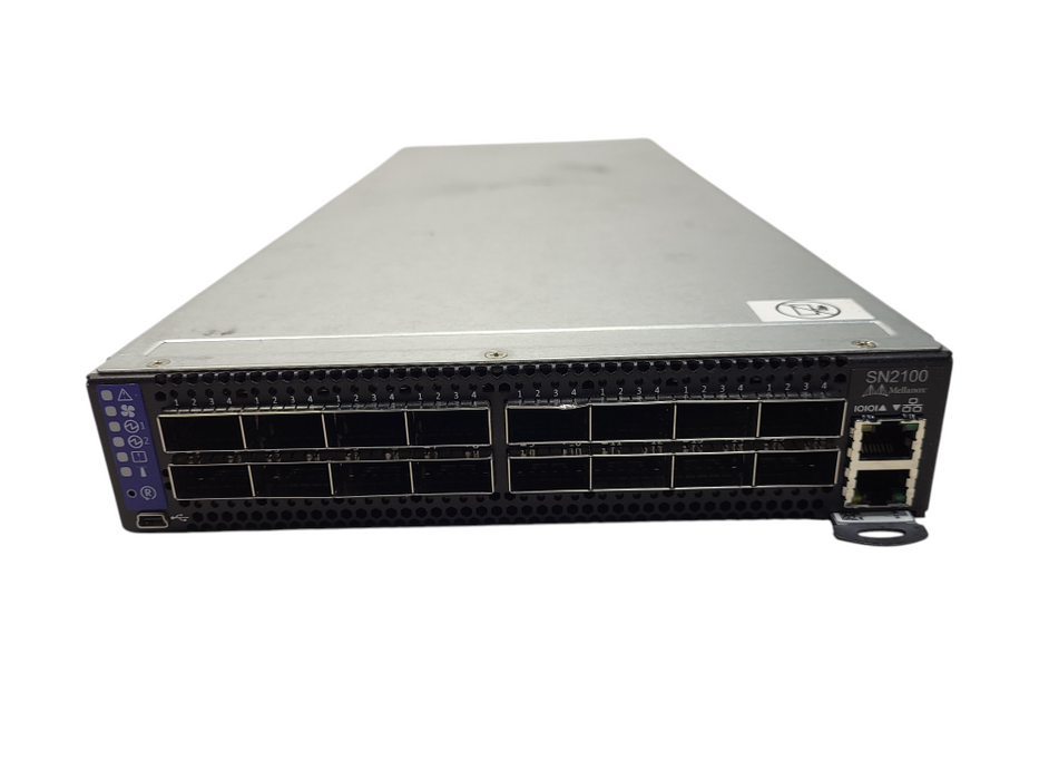 Mellanox 16-Port 100Gb QSFP28 HalfWidth Non Blocking Network Switch SN2100- $