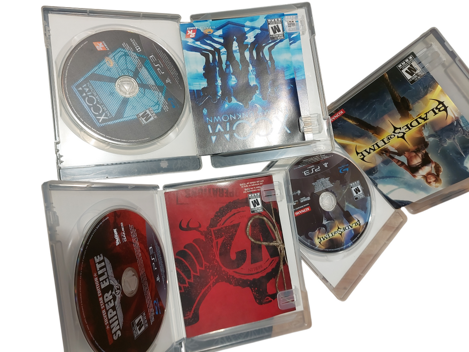 Bundle of PS3 Games , Blades of Time, Xcom, Sniper Elite  =