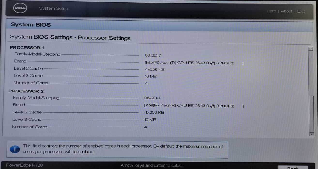 Dell R720 2U 8x 3.5" | 2x Xeon E5-2643 @3.3GHz 4C, 32GB Ram, H710 Mini, 2x PS
