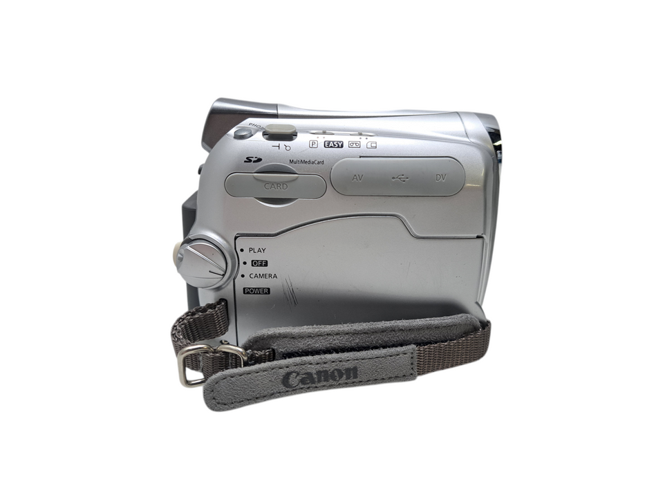 Canon ZR600 Mini DV Digital CamCorder Video Camera w/ Bag, Charger & Remote )