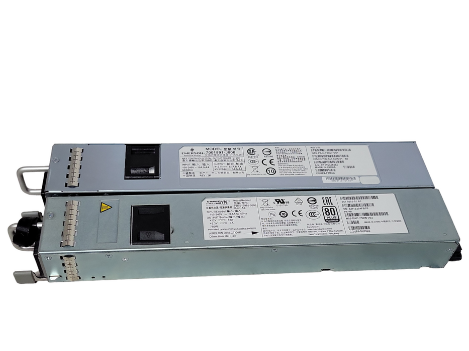 Lot of 2x Cisco N55-PAC-750W 750W Power Supplies For Nexus 5000/5500 Q_