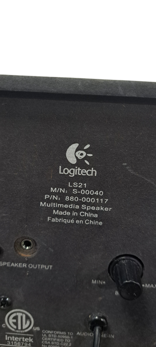 Logitech LS21 2.1 Speaker System | READ