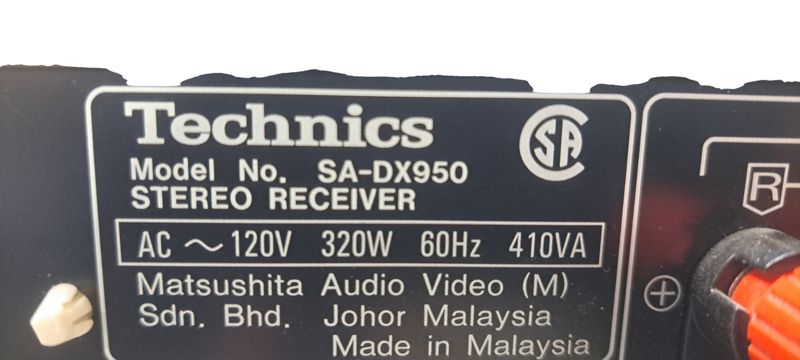 Technics SA-DX950 AV Control Digital Surround Receiver