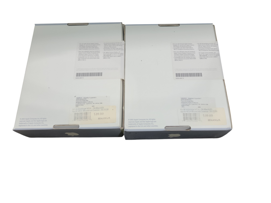 Lot 2x Apple Cinema Display VESA Mount Adapter Bracket M9649G/A