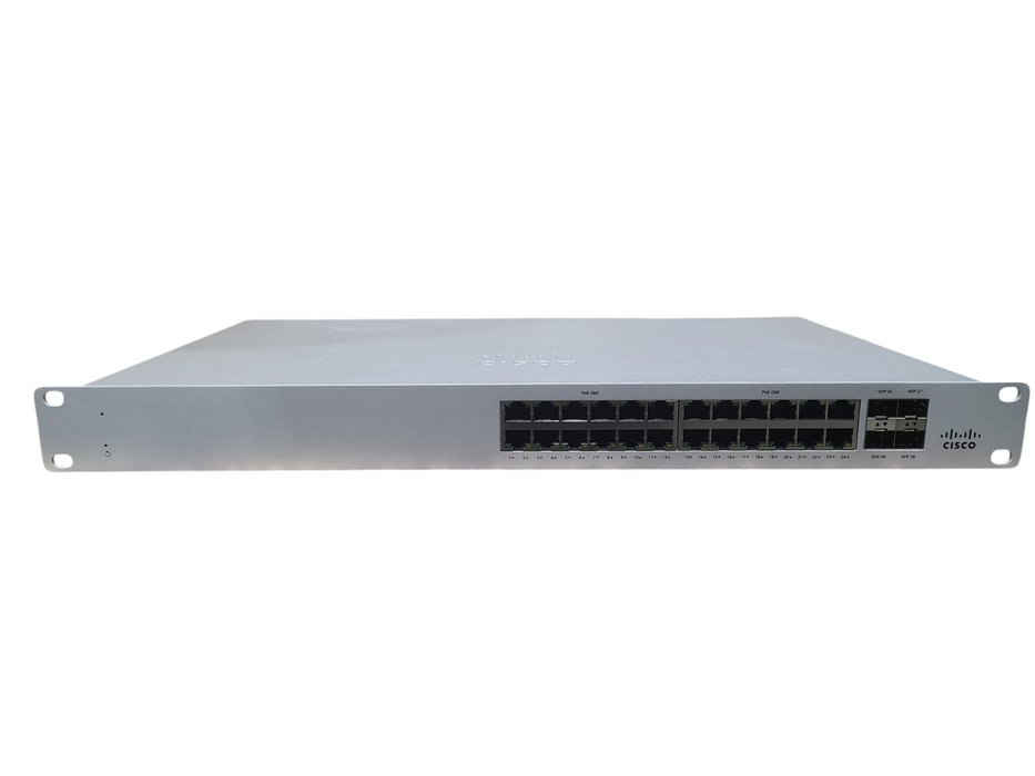 Cisco Meraki MS120-24P 24-Port Cloud Managed Switch UNCLAIMED Q%