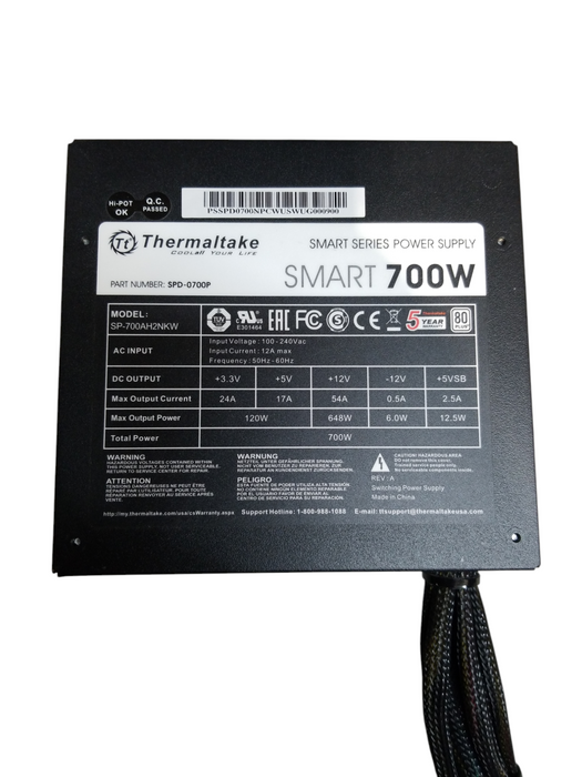 Thermalatke Smart 700W NON-MODULAR Power Supply