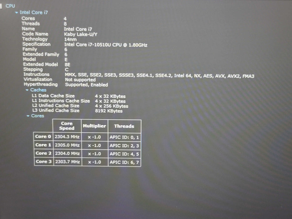 Lenovo ThinkPad E15 i7-10510U 16GB DDR4 256GB NVMe READ β Lap200