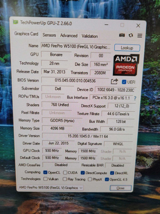 AMD FirePro W5100 4GB GDDR5 PCIE %