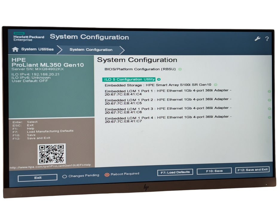 HPE ProLiant ML350 Gen10 Intel Xeon BRONZE 3106 16GB RAM Please READ  -