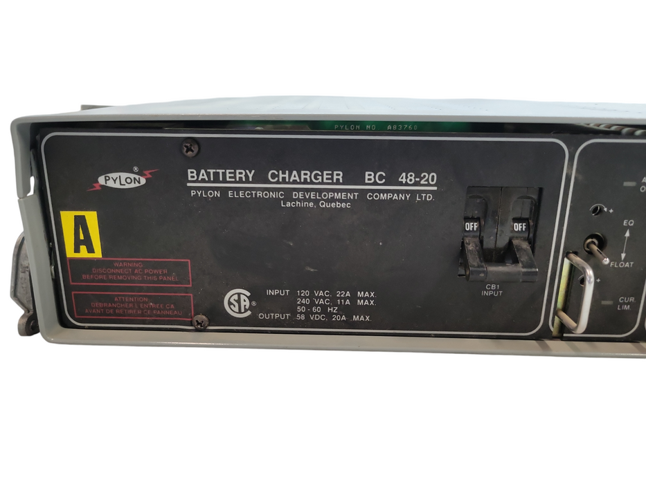 Pylon Battery Charger BC 48-20 (58 VDC / 20A - Output) %