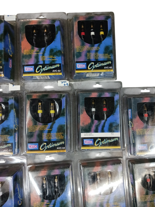 Lot of 16x Assorted RCA Cables