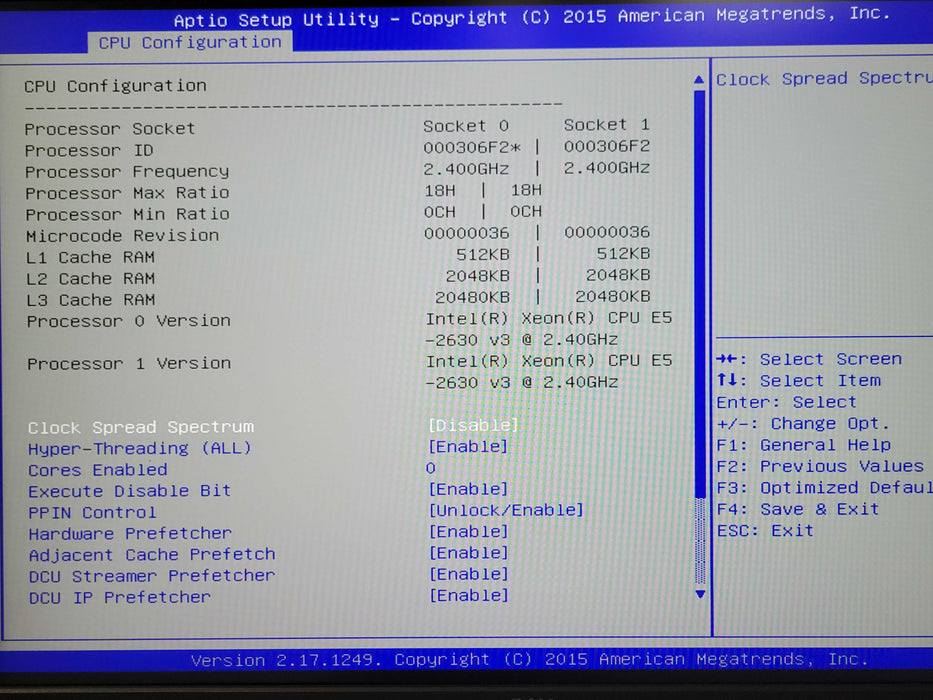 Supermicro X10DRH-C/i 2x Xeon E5-2630v3 2.40GHz, 128GB DDR4, 2x PSU _