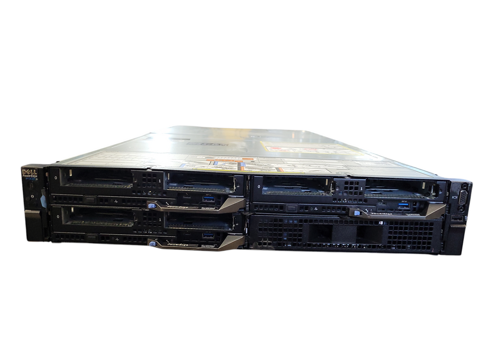 Dell PowerEdge FX2s w/ 3x FC630 blade servers, 2x 2400W PSU $