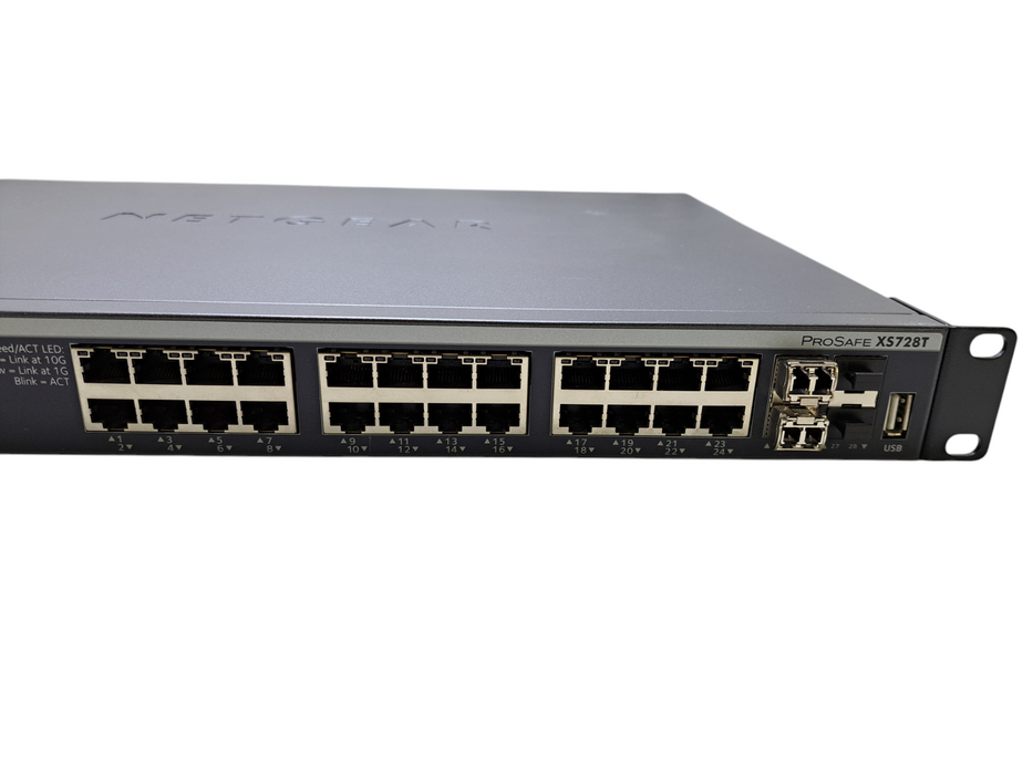 Netgear ProSafe XS728T | 28-Port 10-Gigabit L2+ Smart Switch w/ 4x SFP+ )